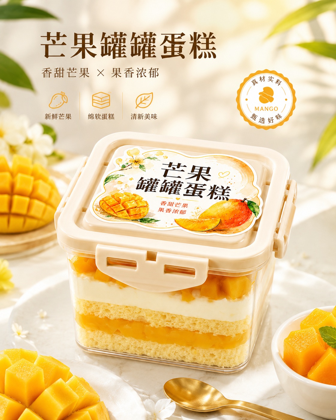 芒果罐罐蛋糕产品图